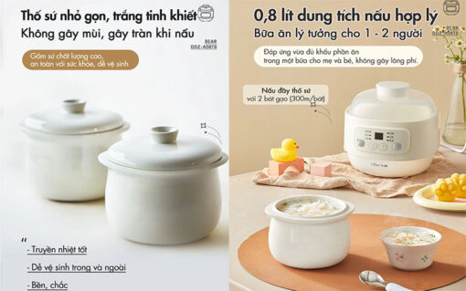 Noi nau cham da nang Bear DDZ A08T8 5