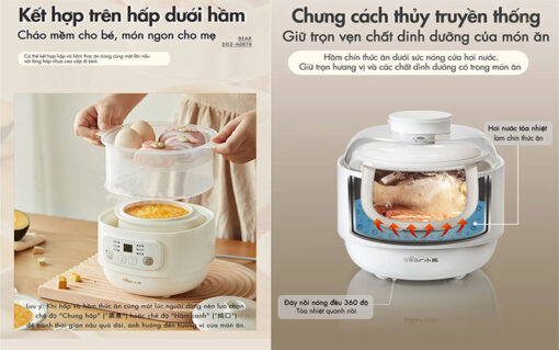 Noi nau cham da nang Bear DDZ A08T8 8