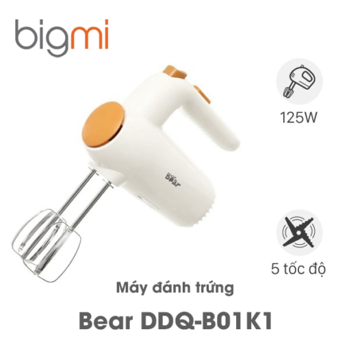 Máy đánh trứng, đánh bột cầm tay Bear DDQ-B01K1 chính hãng Việt Nam