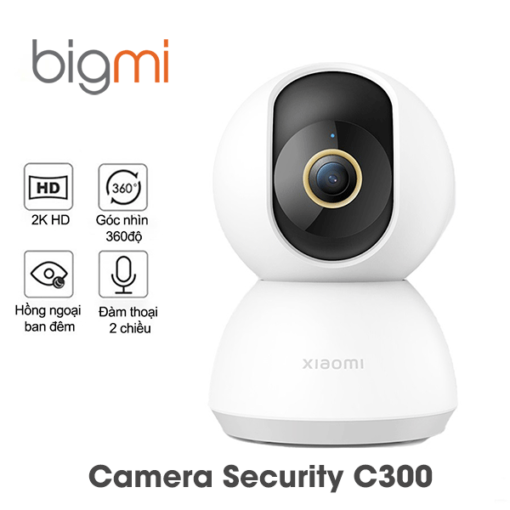 Camera Xiaomi MI Home Security C300 BHR6540GL 360 độ Wifi 2.5K, nhận diện khuôn mặt
