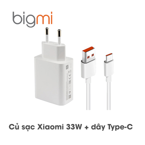 Củ sạc Xiaomi 33W kèm dây Type-C
