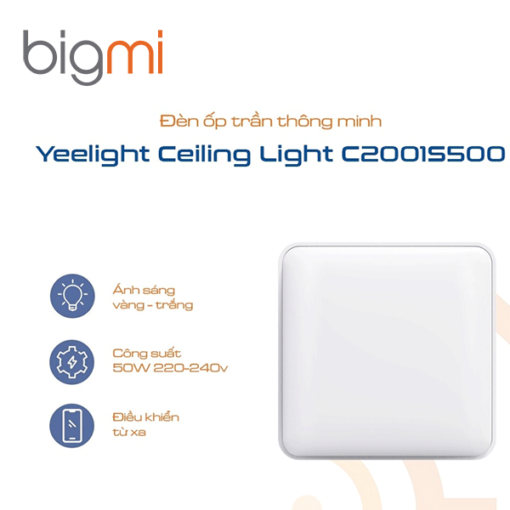 Đèn LED ốp trần Yeelight Ceiling Light C2001S500 50W YLXD038
