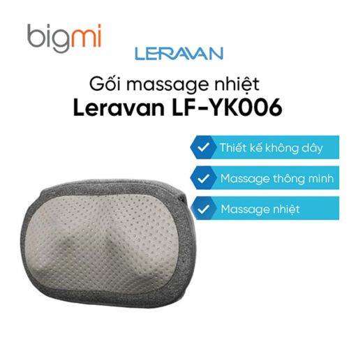 Gối massage nhiệt không dây Leravan LF-YK006