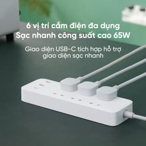 O cam 6 cong Xiaomi Zmi CXP01 Power Strip 65w 2