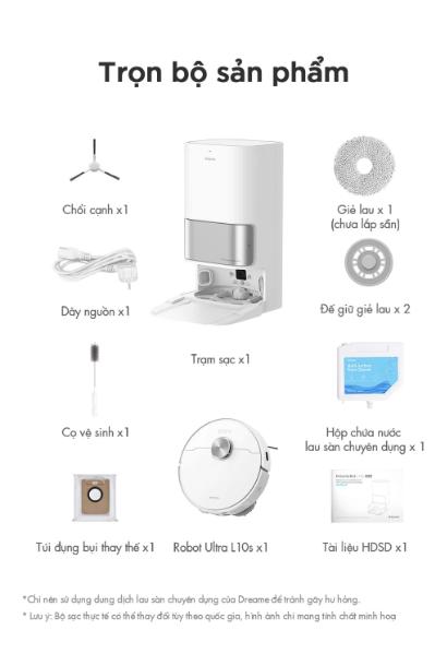 Robot Hut Bui Lau nha Dreame L10S Ultra SE L10S Ultra L10 Ultra 5