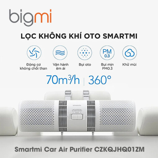 Máy lọc không khí ô tô Xiaomi Smartmi Car Air Purifier CZKQJHQ01ZM