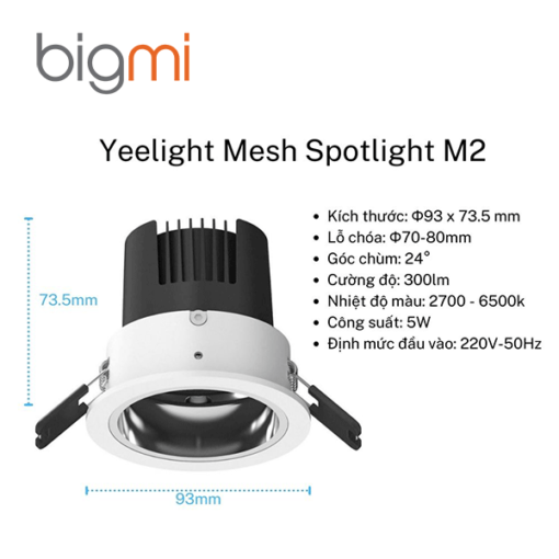 Đèn Spotlight Âm Trần Thông Minh Yeelight M2