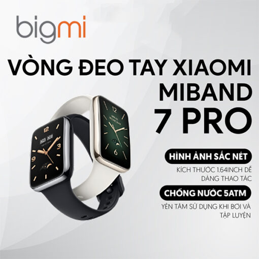 Vòng đeo tay thông minh Xiaomi Band 7 Pro M2140B1 màu đen