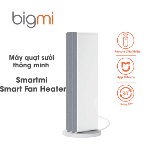 Quạt sưởi thông minh Smartmi Smart Fan Heater Bản Quốc Tế, Kết Nối App Thông Minh