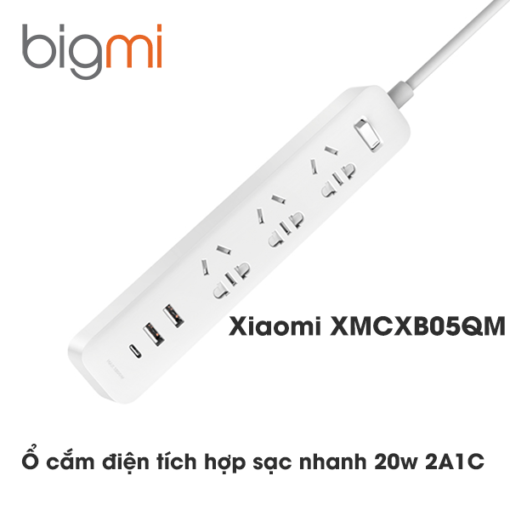 Ổ cắm điện tích hợp sạc nhanh 20W 2A1C Xiaomi XMCXB05QM