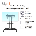 Giá treo Tivi di động North Bayou AVA1500 - 32 - 65 inch - không có khay để camera