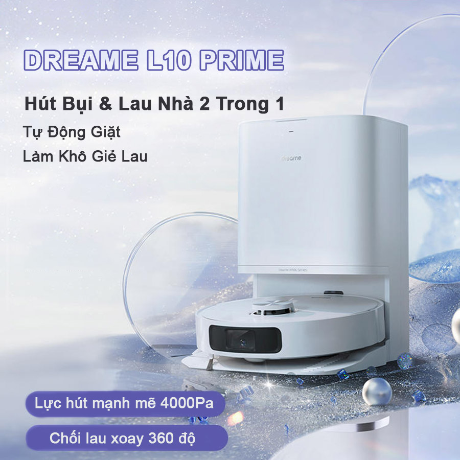 Robot Hut Bui Lau Nha Dreame L10 Prime chinh hang 2