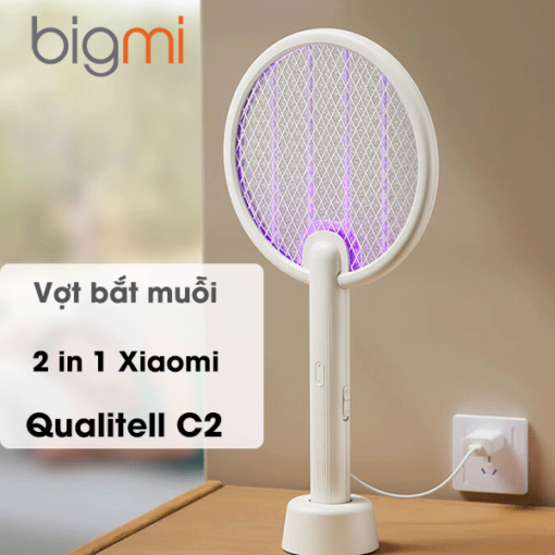 Vợt bắt muỗi cầm tay 2 trong 1 Xiaomi Qualitell C2 model mới 2023
