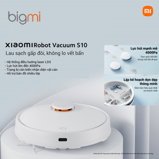 Robot hút bụi Xiaomi Vacuum S10 EU BHR5988EU - hàng chính hãng