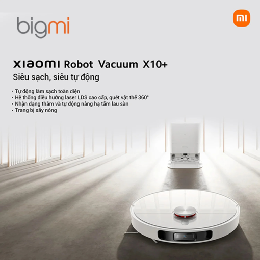 Robot hút bụi Xiaomi Vacuum X10 Plus BHR6363EU - hàng chính hãng
