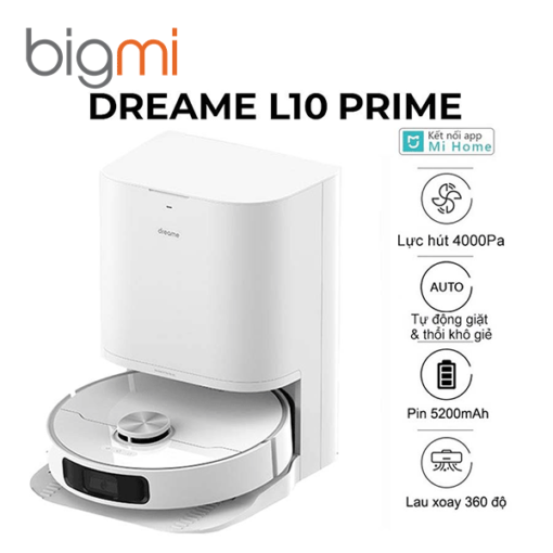 Robot Hút Bụi Lau Nhà Dreame L10 Prime Hàng chính hãng
