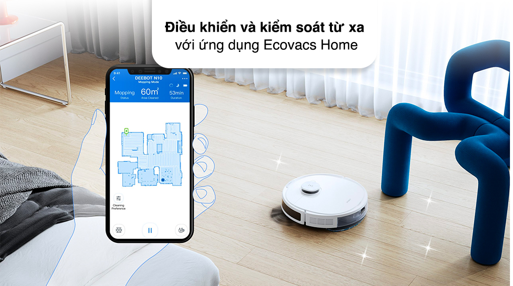 robot hut bui Ecovacs Deebot N10 5