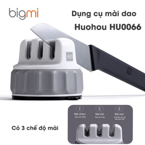 Dụng cụ mài Dao Huohou HU0066 tích hợp 3 trong 1