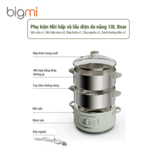 Noi hap va lau dien da nang Bear DZG D80G5 10L