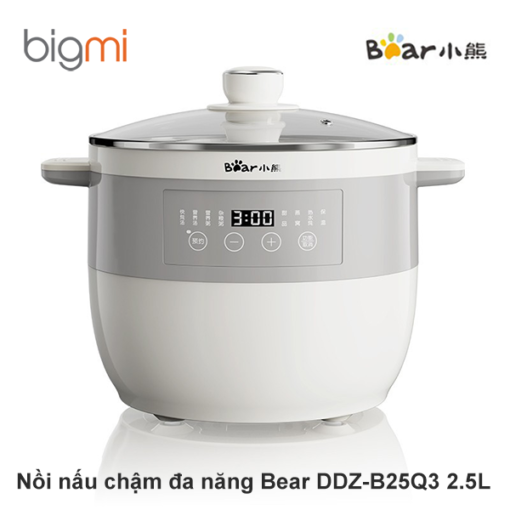 Nồi nấu chậm đa năng Bear DDZ-B25Q3 2.5L Chính hãng Việt Nam