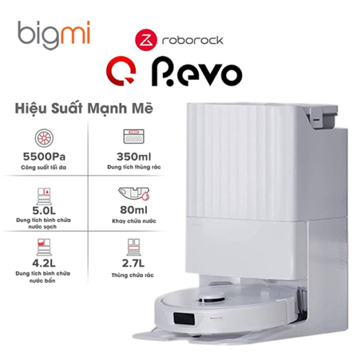 Roborock Q Revo Robot hút bụi lau nhà tự động - Bản Quốc Tế
