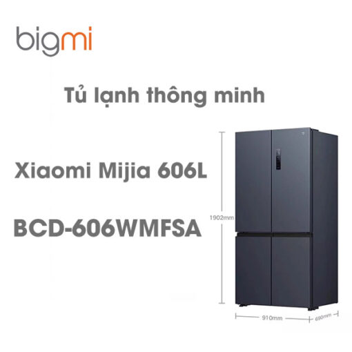 Tủ lạnh Xiaomi Mijia 606L BCD-606WMFSA thông minh 4 cửa