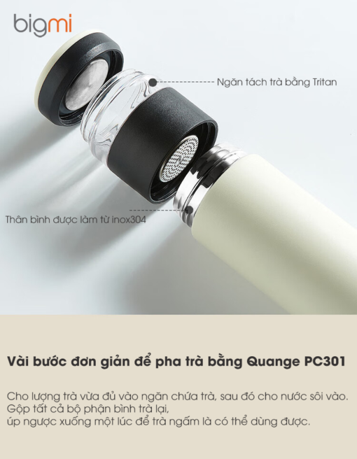 Binh pha tra giu nhiet QUANGE PC301 7