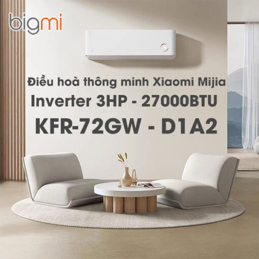 Dieu Hoa thong minh Xiaomi Mijia Inverter 3HP 27000BTU KFR 72GW D1A2 1