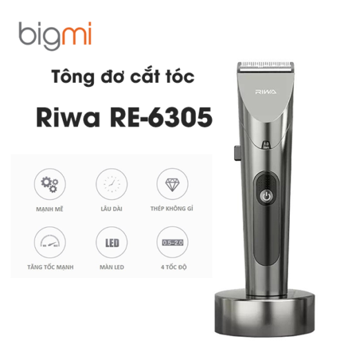 Tông đơ cắt tóc Riwa RE-6305 có đèn LED cao cấp