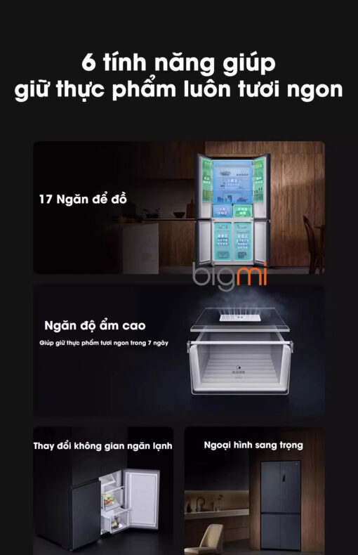Tu lanh Xiaomi Mijia 606L BCD 606WMFSA thong minh 4 cua 2