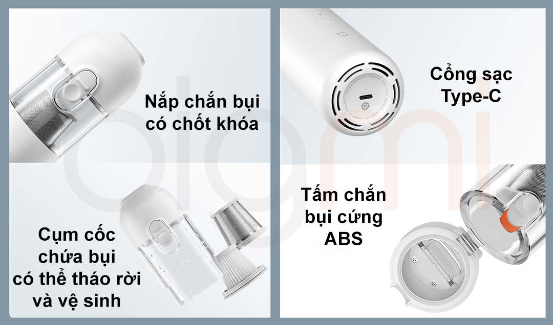 Chi tiet khac May hut bui cam tay mini Xiaomi Mijia SSXCQ01XY
