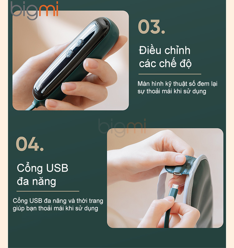 Mat na massage mat thong minh M02 cong sac USB 18