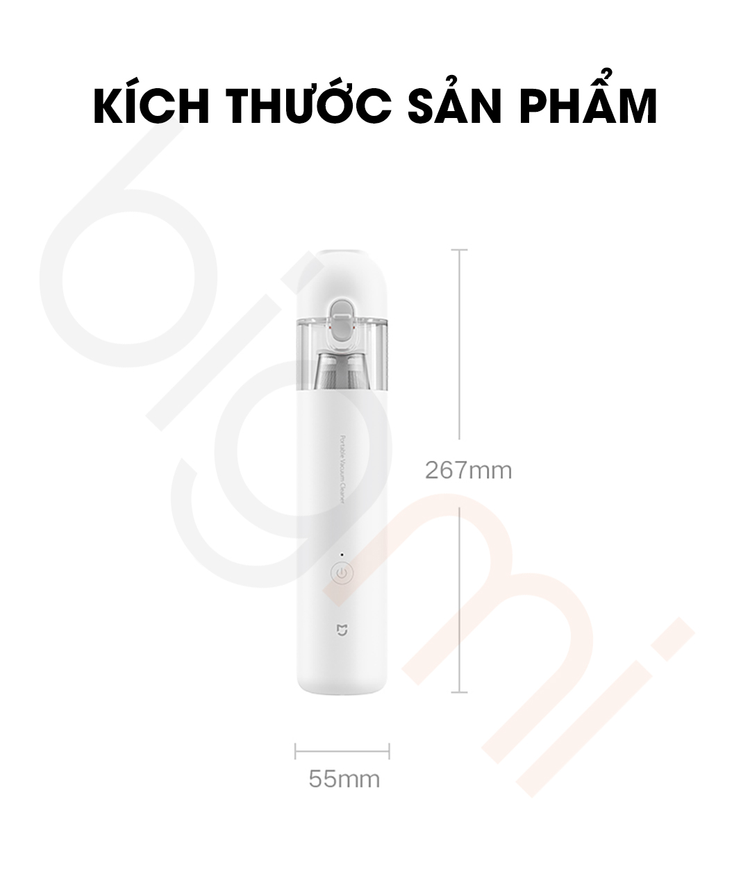May hut bui cam tay mini Xiaomi Mijia SSXCQ01XY