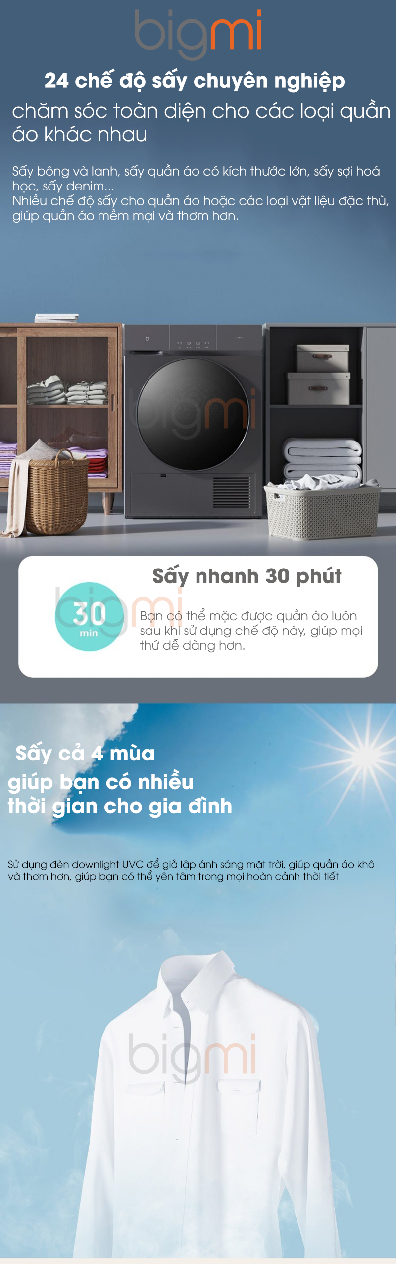 May say quan ao Xiaomi Mijia Titanium H100 MJ102S 10kg thong minh 4