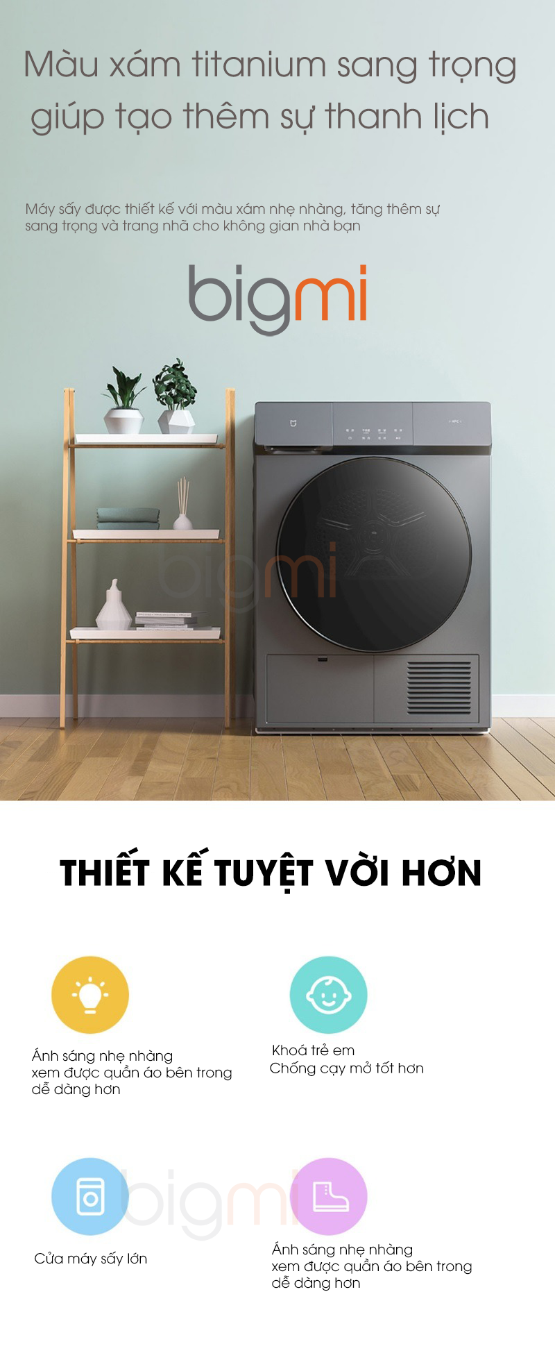 May say quan ao Xiaomi Mijia Titanium H100 MJ102S 10kg thong minh 7