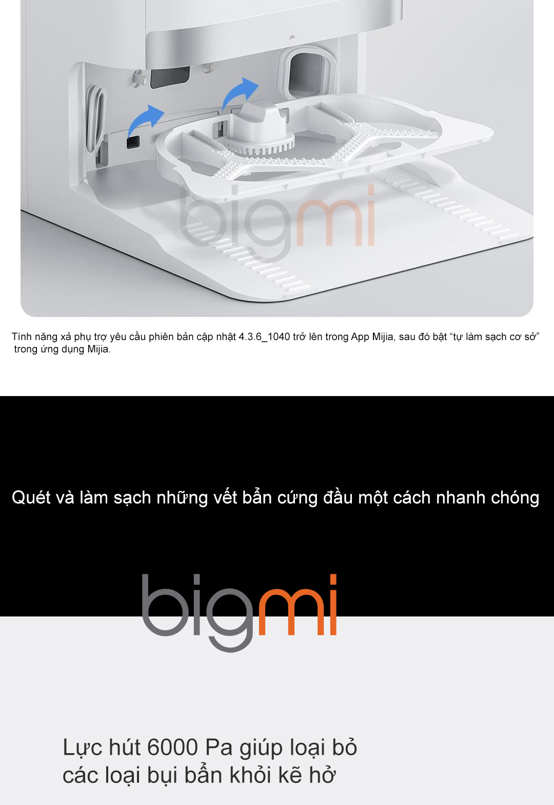 Robot hut bui Xiaomi Mijia Infinite Vacuum Mop 2 11