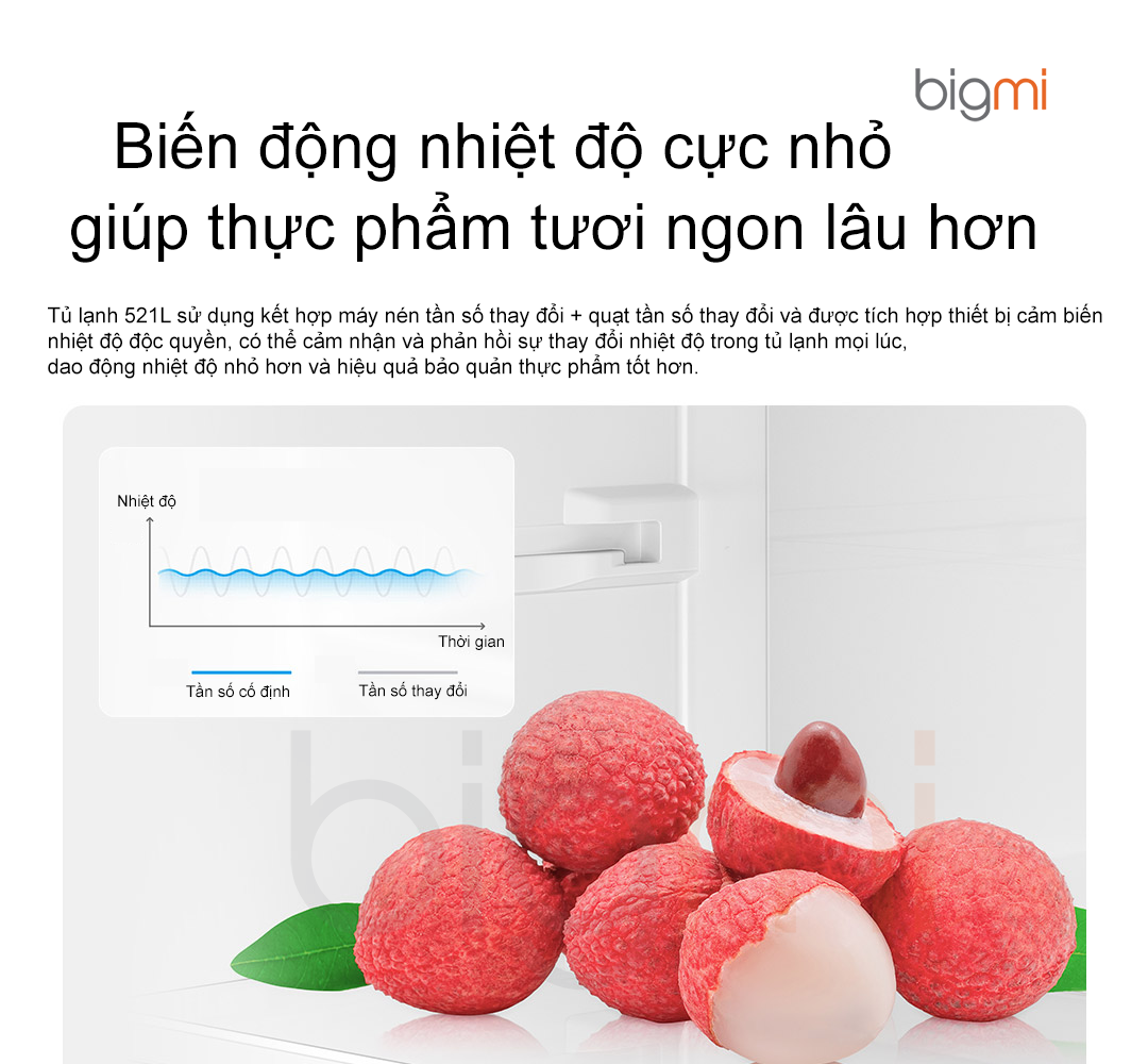 Tu lanh Xiaomi Mijia 521L BCD 521WMBL khang khuan co ngan dong mem 11