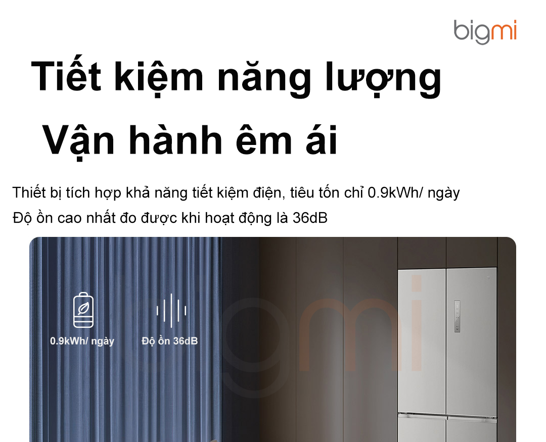 Tu lanh Xiaomi Mijia 521L BCD 521WMBL khang khuan co ngan dong mem 12