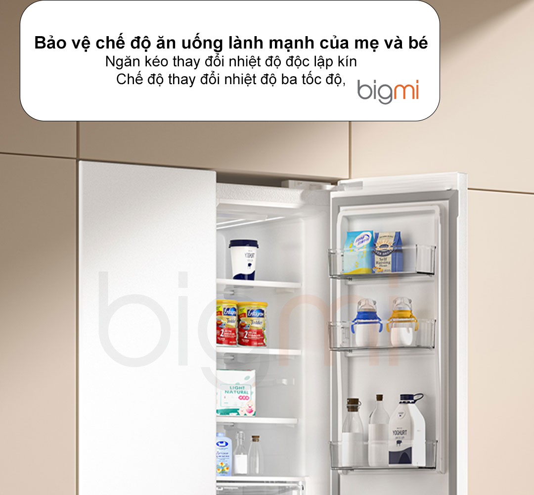 Tu lanh Xiaomi Mijia 521L BCD 521WMBL khang khuan co ngan dong mem 8