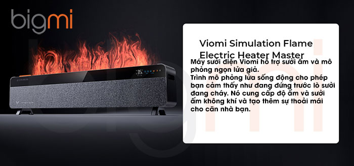 Viomi Simulation Flame Electric Heater Master 5