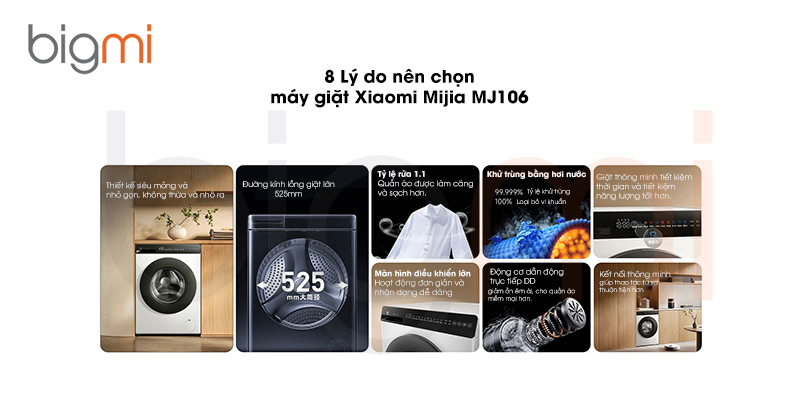 May giat 10kg Xiaomi Mijia MJ106 XQG100MJ106 2