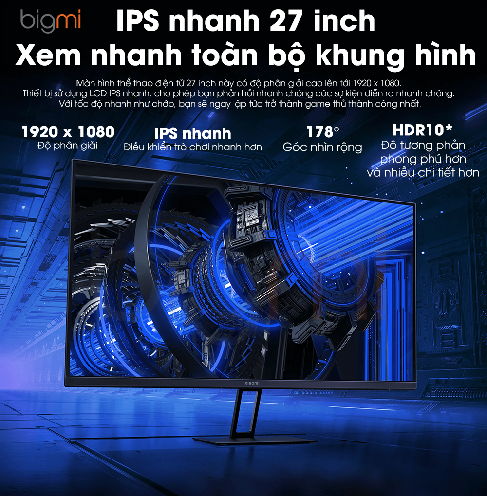 Man hinh gaming 27 inch Xiaomi Gaming Monitor G27i 4