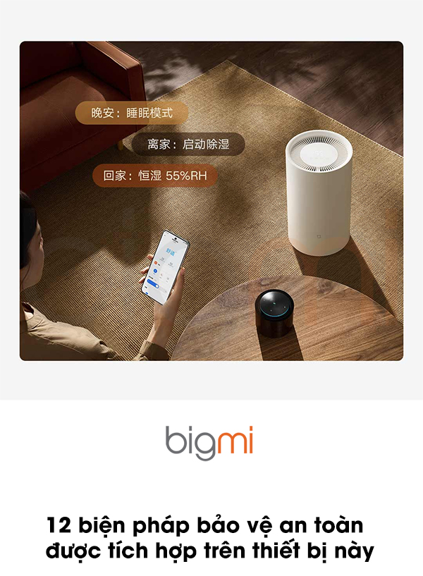 May hut am Xiaomi Mijia Smart Dehumidifier 13L DM CS13BFA5A 10
