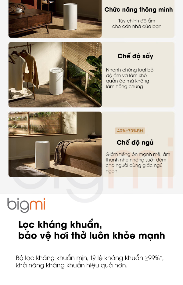 May hut am Xiaomi Mijia Smart Dehumidifier 13L DM CS13BFA5A 8