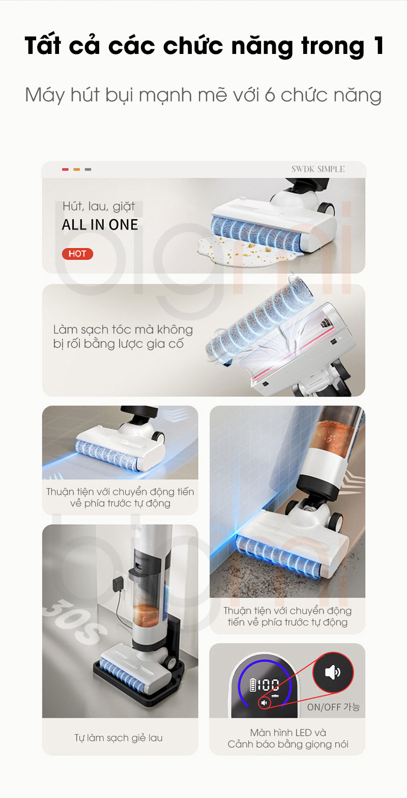May hut bui lau san kho va uot Xiaomi SWDK H155 2