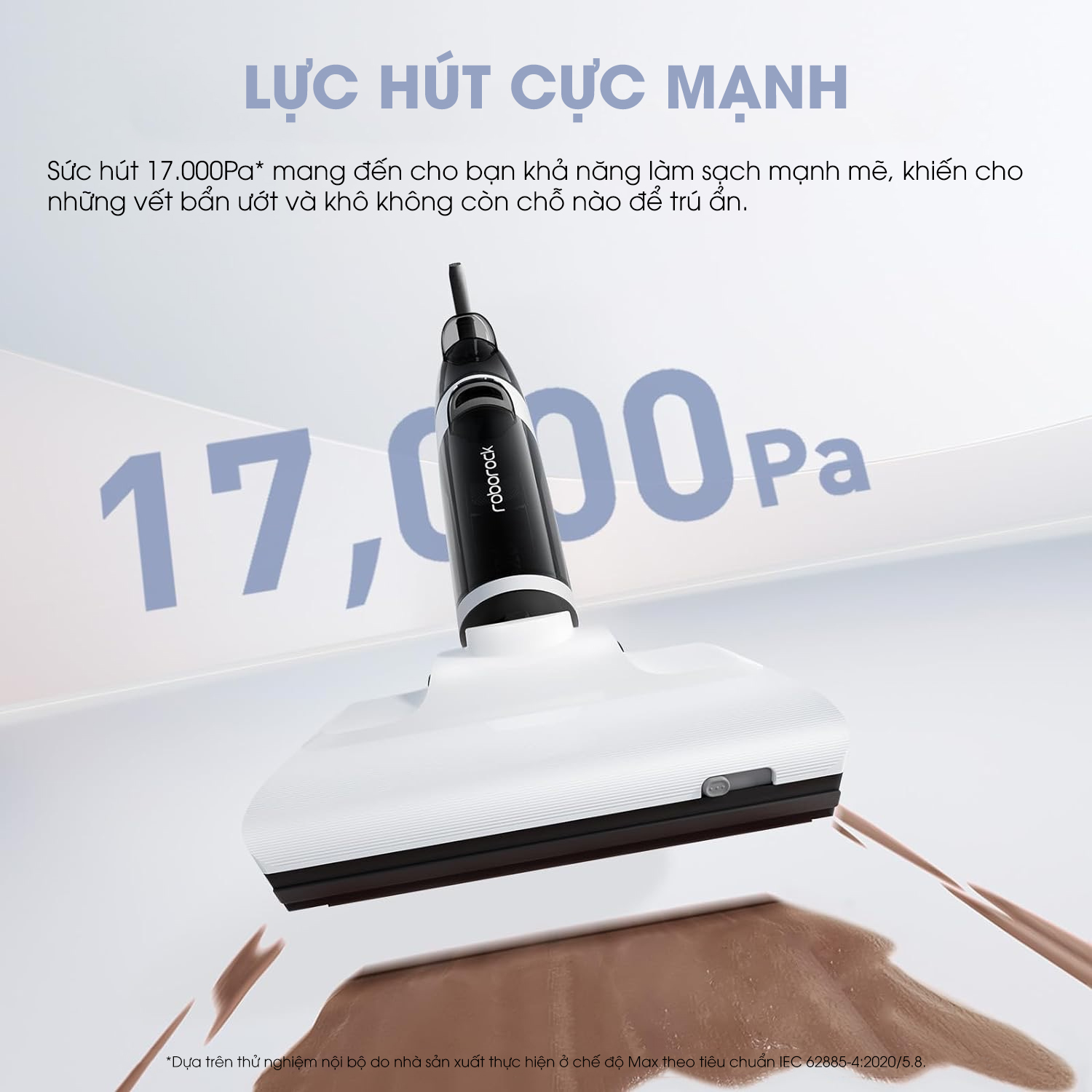 May lau nha kho va uot Roborock Dyad Air co luc hut len toi 17000Pa