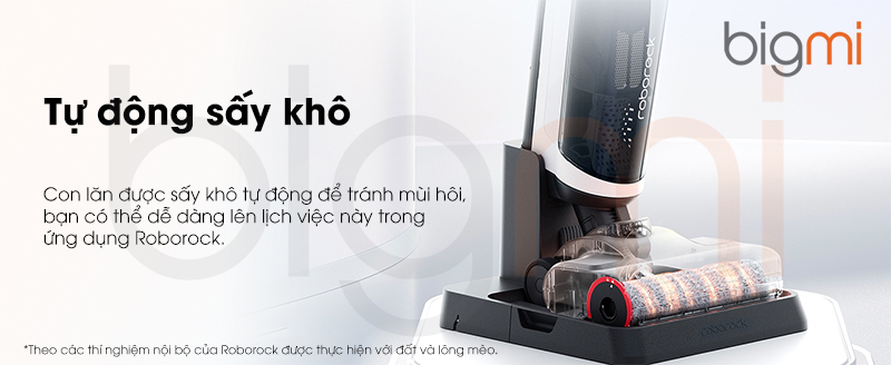 May lau nha kho va uot Roborock Dyad Air tu dong say kho cuon lan