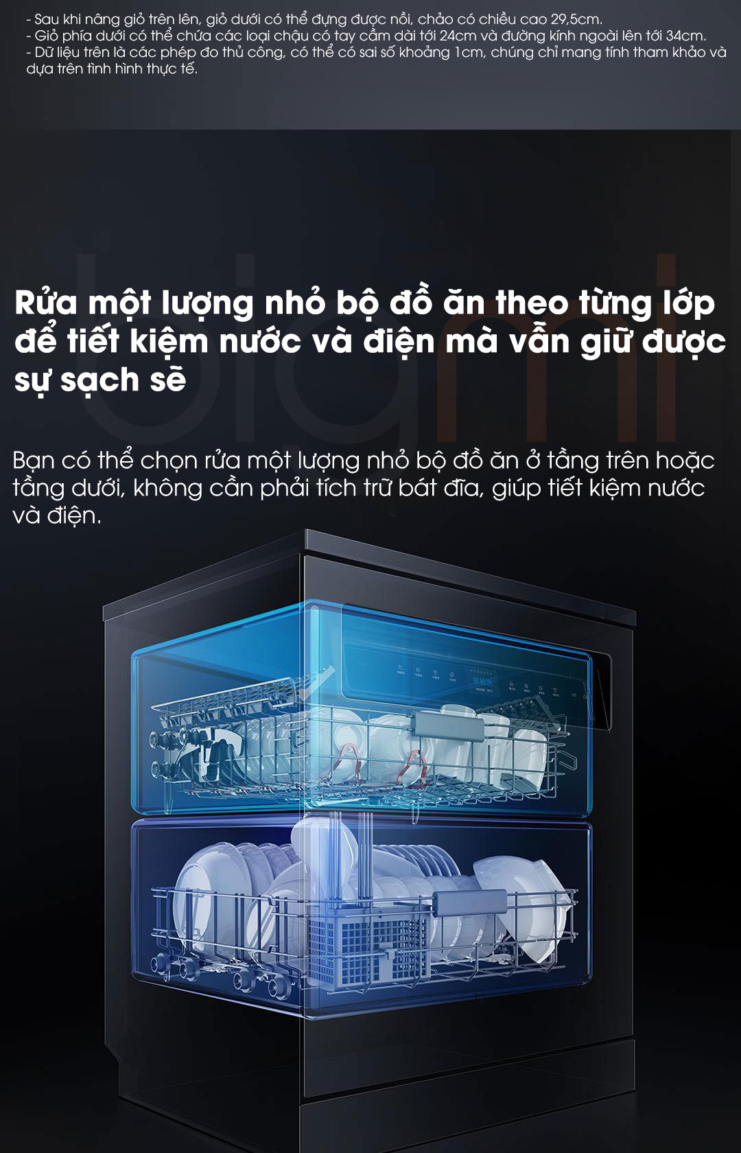 May rua bat Xiaomi Mijia P1 16 Bo Smart Dishwasher 14