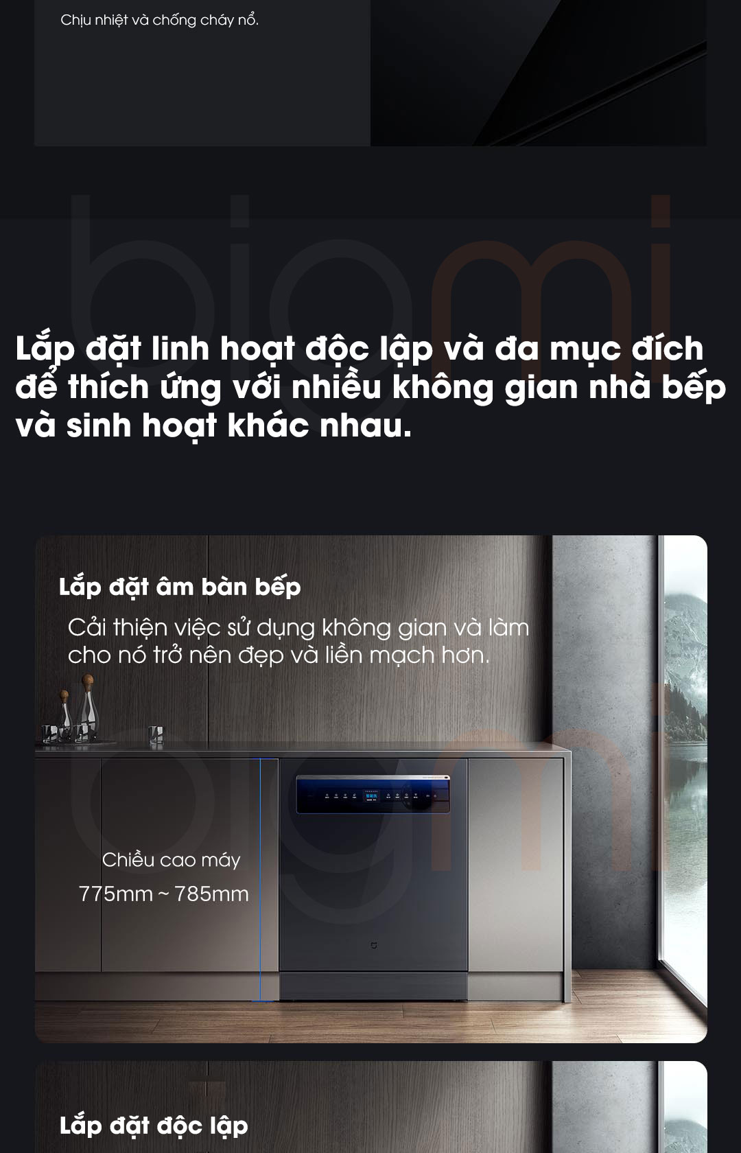 May rua bat Xiaomi Mijia P1 16 Bo Smart Dishwasher 20