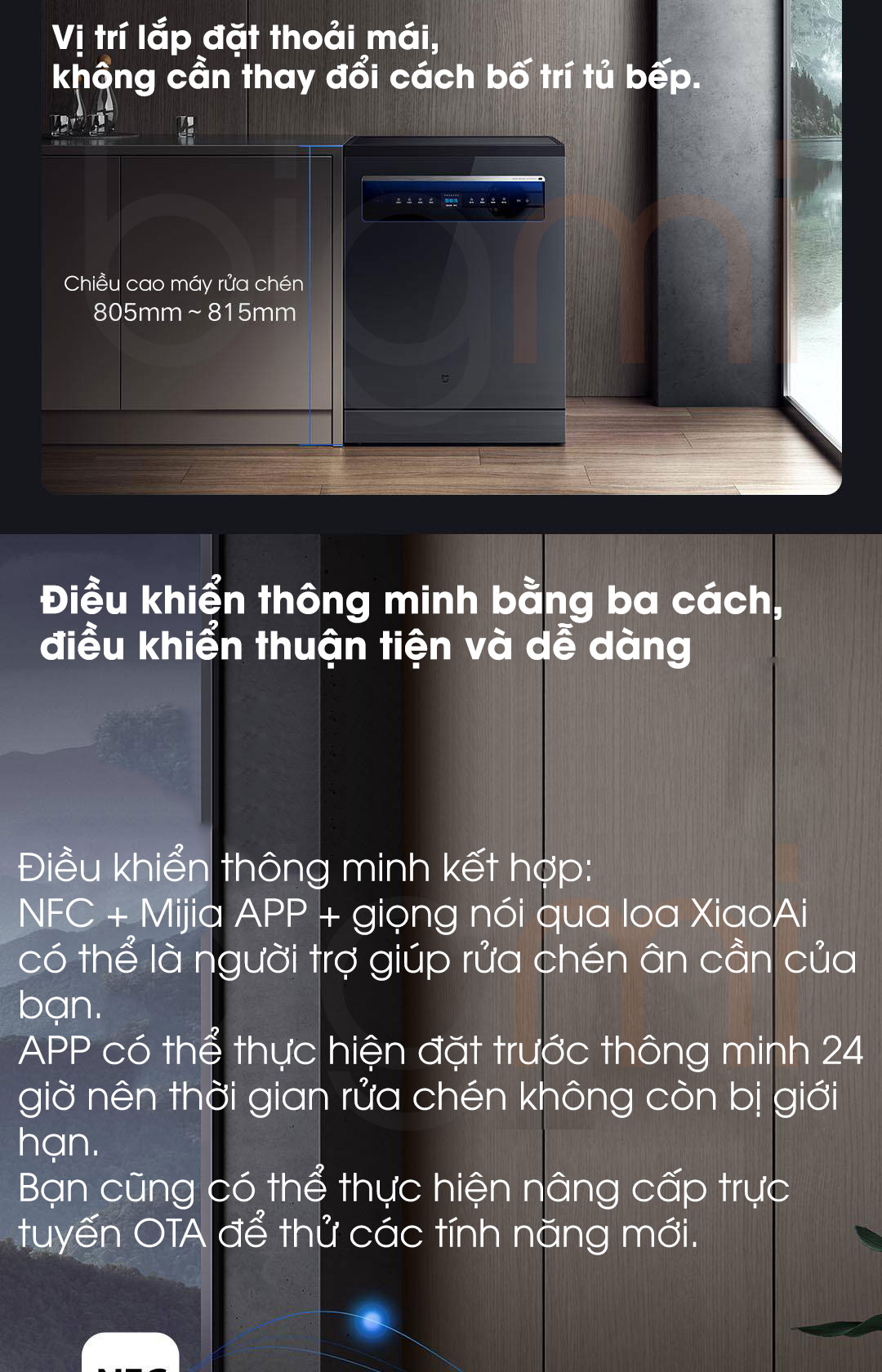 May rua bat Xiaomi Mijia P1 16 Bo Smart Dishwasher 21